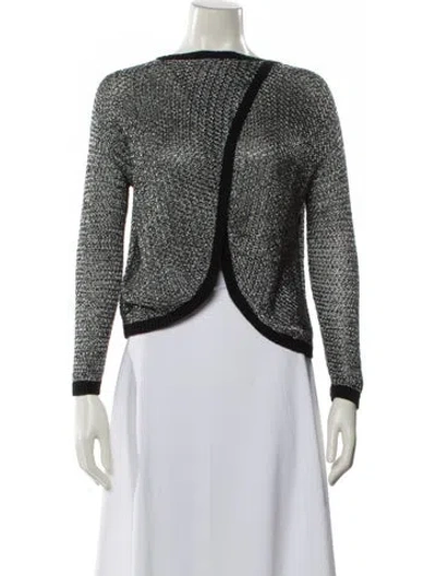 Pre-owned Mason Bateau Neckline Sweater In Multi