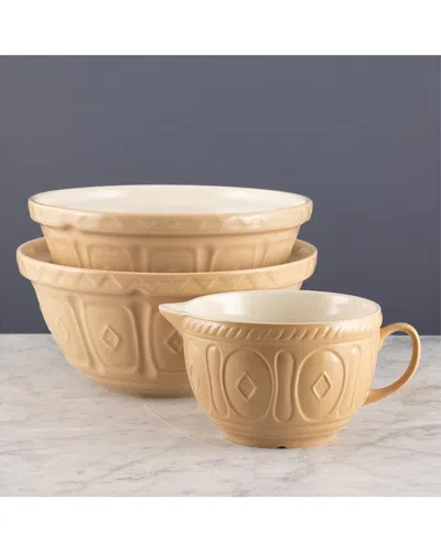Mason Cash 3pc Color Mix Mixing Bowls & Batter Bowl Set