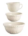 Mason Cash Color Mix Mixing Bowls And Batter Bowl - Set Of In White