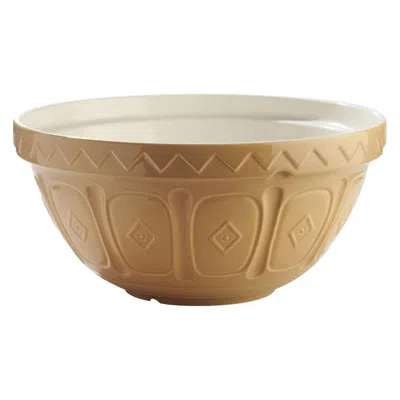 Mason Cash Cane Collection Size 4 Mixing Bowl, 10.5 Quart In Brown