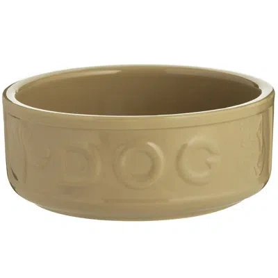Mason Cash : Cane Dog Bowl - 7", 40.6oz - Tan, Food-water Dish, Durable Ceramic Stoneware, Microwave-dishwasher In Brown