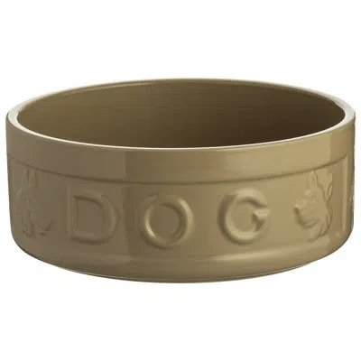 Mason Cash : Cane Dog Bowl - 9.8", 101oz - Tan, Food-water Dish, Durable Ceramic Stoneware, Microwave-dishwashe