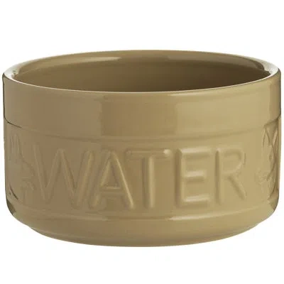 Mason Cash : Cane Dog Water Bowl - 7.8", 81oz -tan Food-water Dish, Durable Ceramic Stoneware, Microwave-dishwa In Brown
