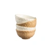 Mason Cash Cane Mini Prep Bowl Set, 4 Durable Stoneware Bowls For Kitchen Prep In Brown