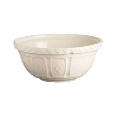 Mason Cash Color Mix Cream Size 12 Mixing Bowl, 4.25 Quart In White