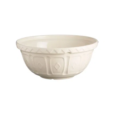 Mason Cash Color Mix Cream Size 18 Mixing Bowl, 2.85 Quart In White
