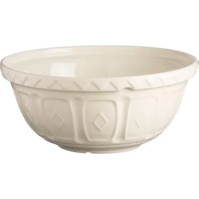 Mason Cash Color Mix Cream Size 24 Mixing Bowl, 2.15 Quart In White