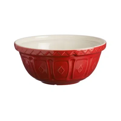 Mason Cash Color Mix Earthenware Mixing Bowl In Red
