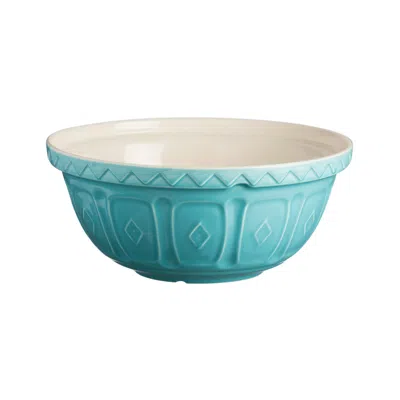 Mason Cash Color Mix Turquoise Size 12 Mixing Bowl, 4.25 Quart In Blue