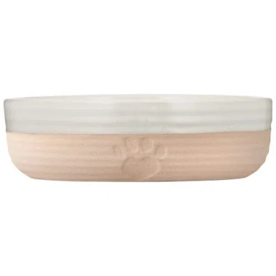 Mason Cash Heart Paw Pet Bowl, 5.1 Inch, 8.4oz, Food Water Dish In Neutral