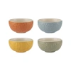 Mason Cash Home To Roost Mini Bowl Set, 4 Ceramic Prep Bowls With Hen And Cockerel Designs In Multi