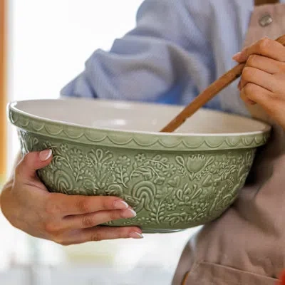 Mason Cash Home To Roost Size 12 Mixing Bowl 11.75" In Gray