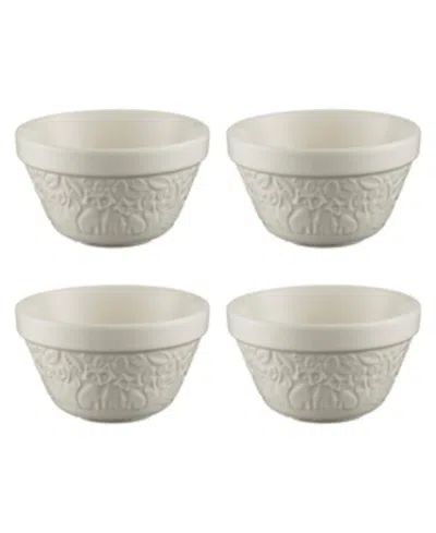 Mason Cash In The Forest All Purpose Bowl, Set Of 4 In Cream