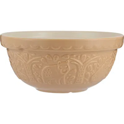 Mason Cash In The Forest Bear Size 24 Mixing Bowl, Cane, 2.15 Quart