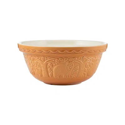 Mason Cash In The Forest Bear Size 24 Mixing Bowl, Ochre, 2.15 Quart In Multi