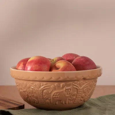 Mason Cash In The Forest Earthenware Mixing Bowl In Beige