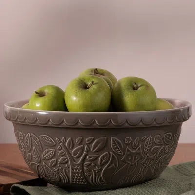 Mason Cash In The Forest Earthenware Mixing Bowl In Gray