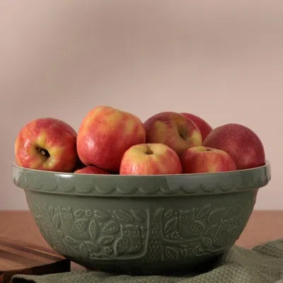 Mason Cash In The Forest Earthenware Mixing Bowl In Green