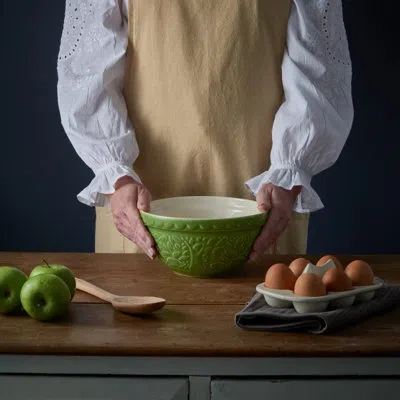Mason Cash In The Forest Eathenware Mixing Bowl Set In Green