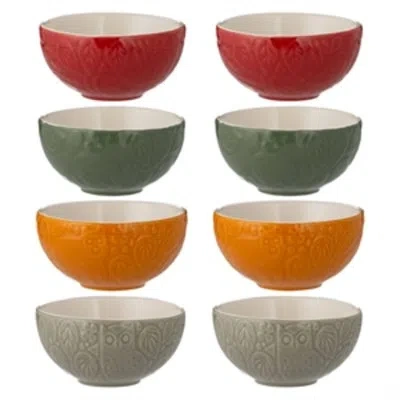 Mason Cash In The Forest Food Prep Bowls - Set Of 8 In Green;gray;red;yellow