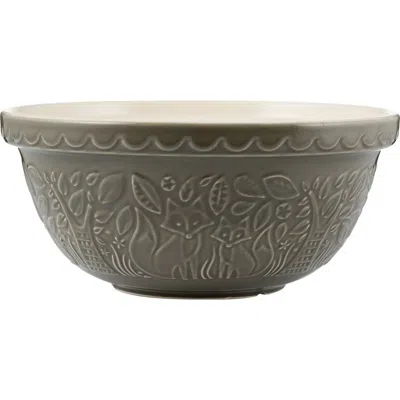 MASON CASH MASON CASH IN THE FOREST FOX SIZE 12 MIXING BOWL, GRAY, 4.25 QUART