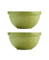 Mason Cash In The Forest Mixing Bowls, Set Of 2 In Green