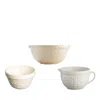 Mason Cash Set Of 3 In The Forest Batter Bowls In Cream