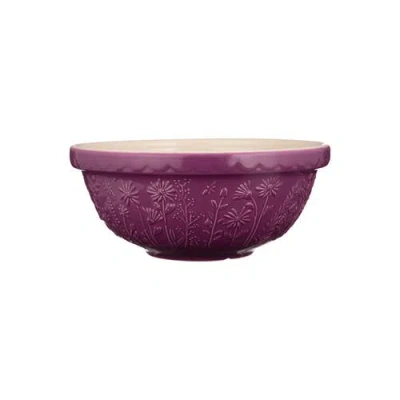 Mason Cash In The Meadow Daisy Size 18 Mixing Bowl, 2.85 Quart In Purple