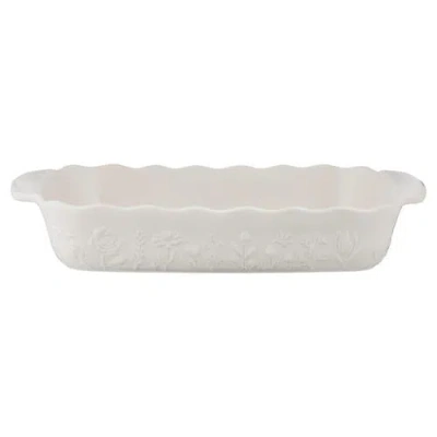 Mason Cash In The Meadow Large Rectangle Baking Dish In White