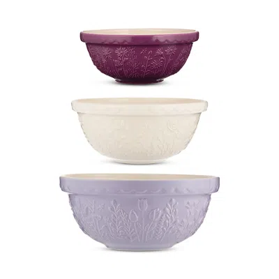 Mason Cash In The Meadow Mixing Bowl, Set Of 3 In Brown Over