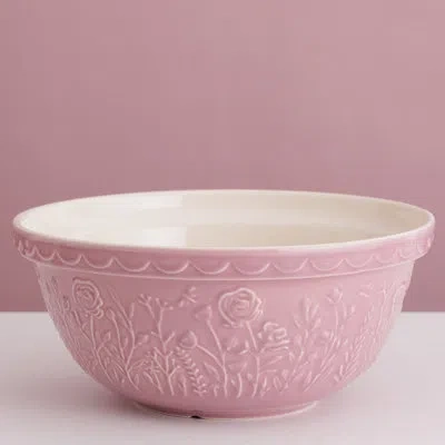 Mason Cash In The Meadow Rose, Pink Size 12 Mixing Bowl 11.75"