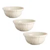 Mason Cash Set Of 3 Cream Mixing Bowls In Cream
