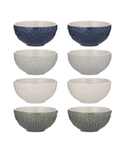 Mason Cash Nautical Food Prep Bowls, Set Of 8 In Multi