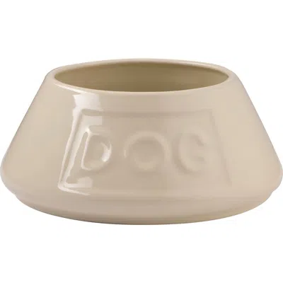 Mason Cash Non Tip Dog Bowl, Cream, 8.3 Inches, 54oz In Neutral