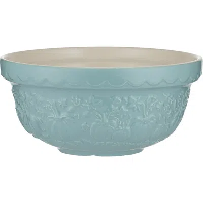 Mason Cash Pumpkin Mixing Bowl Size 30, 1.15-quart, Blue