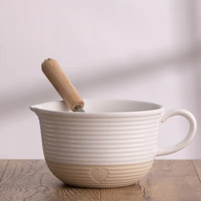 Mason Cash Rustic Charm Batter Bowl In Beige;cream