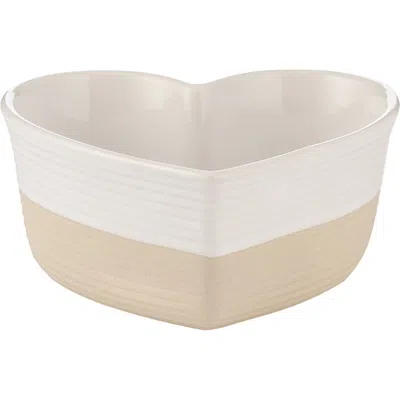 Mason Cash Rustic Charm Heart Baking Dish, 5.5" 375ml Mini Stoneware Oven Dish In Neutral