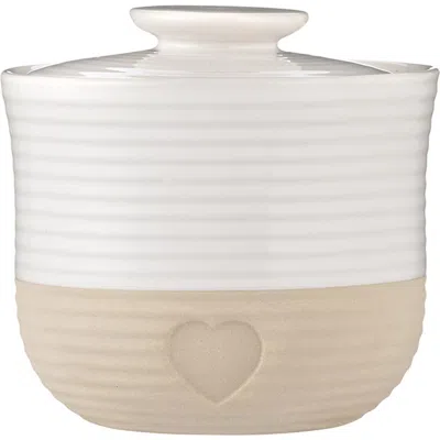 Mason Cash Rustic Charm Storage Jar, 700ml Airtight Stoneware Jar, Provincial Design In Neutral