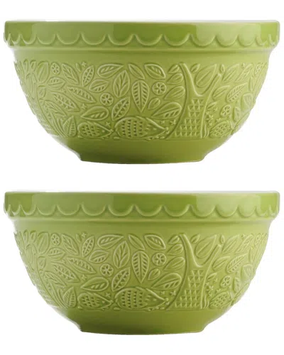 MASON CASH MASON CASH SET OF 2 IN THE FOREST HEDGEHOG BOWLS