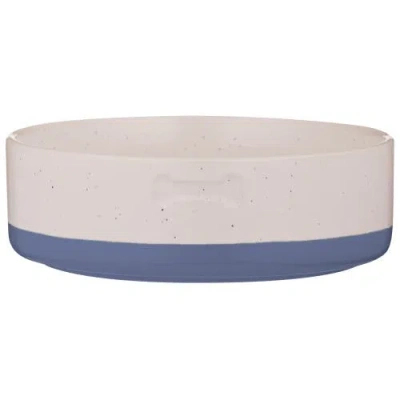 Mason Cash Speckle Dip Dog Bowl, 5.9 Inch, 15.2 Ounces, Food & Water Dish In Neutral