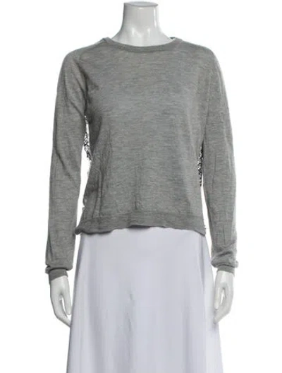 Pre-owned Mason Cashmere Crew Neck Sweater In Gray