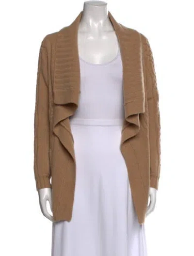 Pre-owned Mason Cashmere Open Front Sweater In Neutral