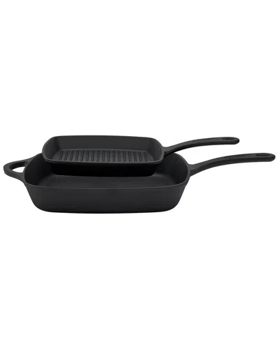 MASON CRAFT & MORE MASON CRAFT AND MORE 2PC CAST IRON FRY PAN SET