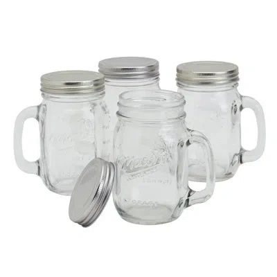 Mason Craft & More 8pc 16oz Mason Jars With Lids In Clear