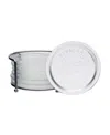 Mason Craft & More 7 Piece Glass Coaster Set With Holder In Clear