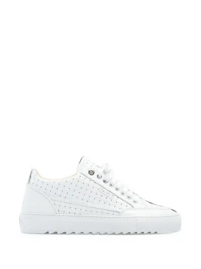 Mason Garments Tia Bardolino Leather Low-top Sneakers In White