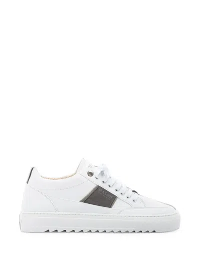 Mason Garments Tia Sport Primo Leather Low-top Sneakers In White
