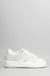 MASON GARMENTS VENICE SNEAKERS IN WHITE SUEDE AND FABRIC