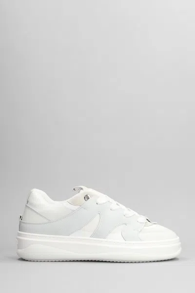 Mason Garments Venice Trainers In White Suede And Fabric