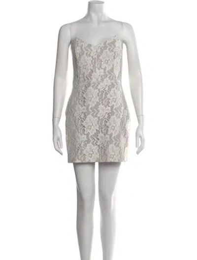 Pre-owned Mason Lace Pattern Mini Dress In Multi